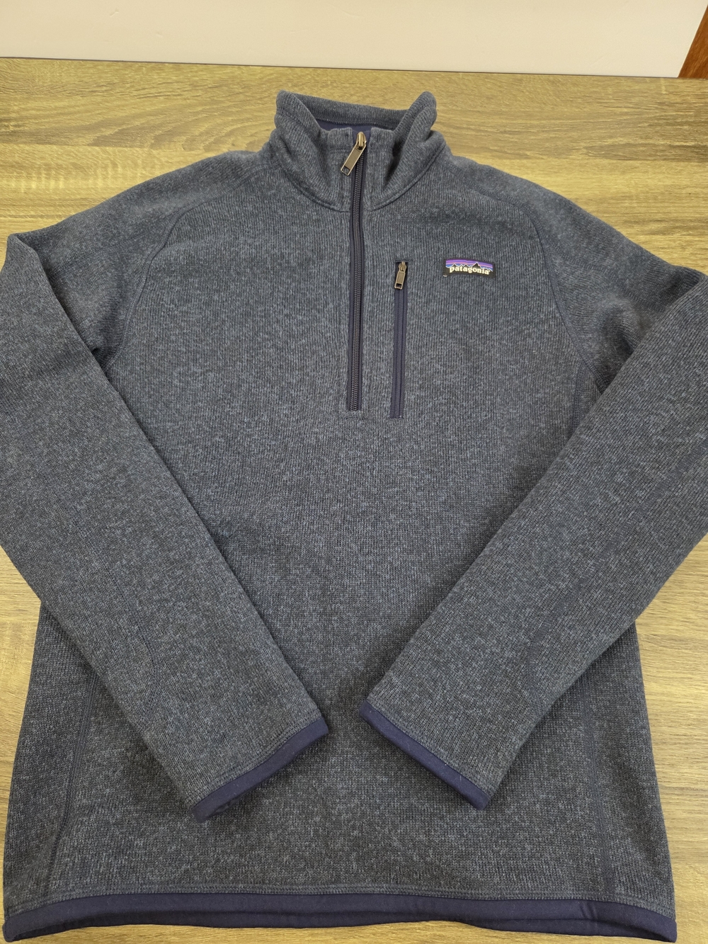 Patagonia Better Sweater Mens XS Blue 1/4 Zip Fleece Long Sleeve Pullover Preppy